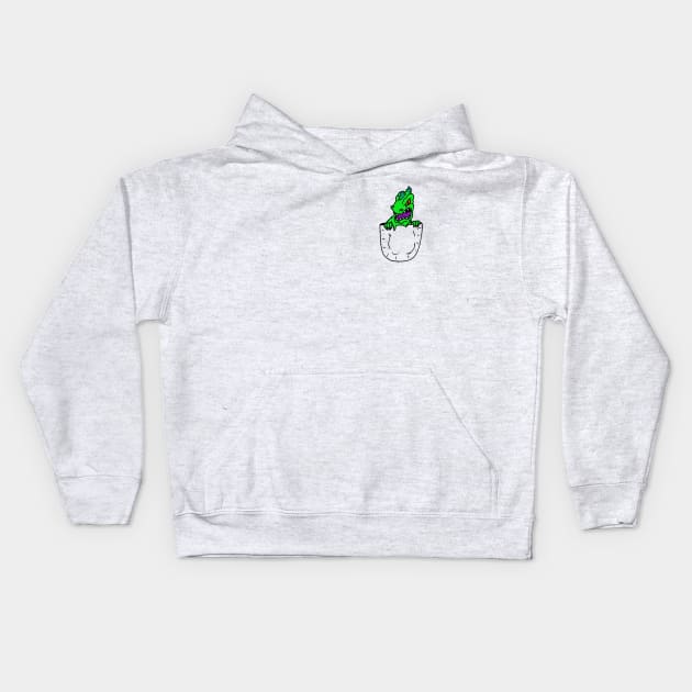 Reptar in my pocket Kids Hoodie by Undeadredneck